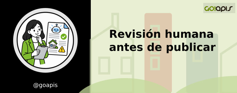 Agente revisando una ficha inmobiliaria creada con ayuda de IA