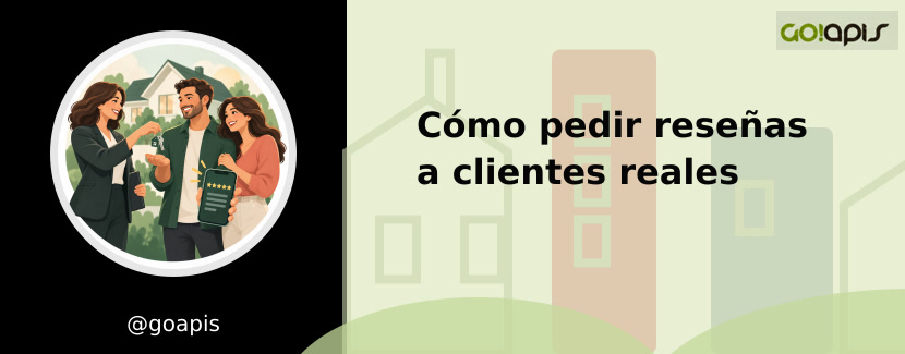 Agente pidiendo una reseña de Google tras entregar las llaves